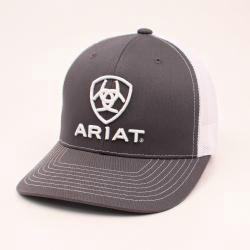 Ariat Mens Ball Cap Shield Grey