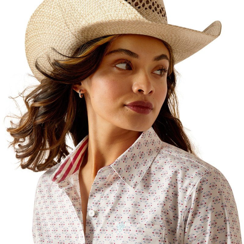 Camicia ARIAT Kirby Donna - Cotone Stretch Con Taschina Petto