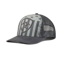 Ariat Snap Back USA Flag Embroidered Shield Ball Cap