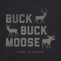 Life is Good Buck Buck Moose LS Crusher Tee XXL