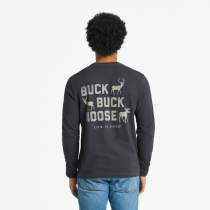 Life is Good Buck Buck Moose LS Crusher Tee XXL