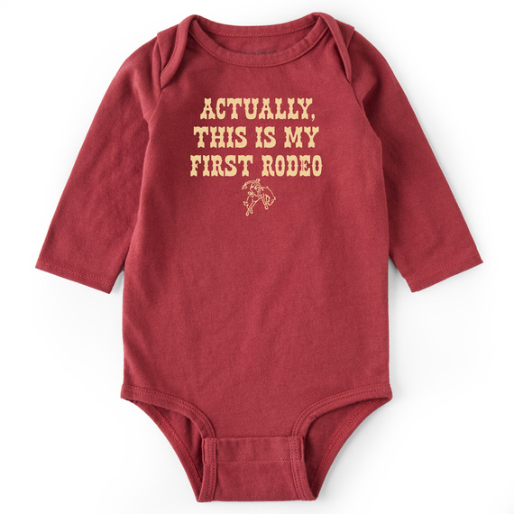 Life Is Good Infant Onesie - First Rodeo