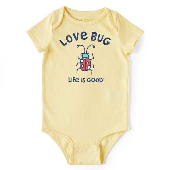 Life Is Good Baby Romper Love Bug Crusher