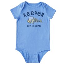 Life Is Good Baby Romper - Keeper Fish Hat