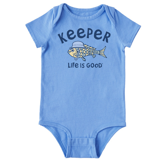 Life Is Good Baby Romper - Keeper Fish Hat