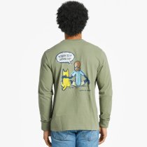 Life is Good Jake and Rocket Long Sleeve Crusher Tee