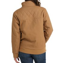 Cinch Canvas Bomber Jacket for Women