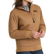 Cinch Canvas Bomber Jacket for Women