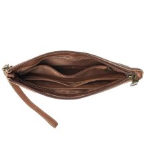 Snaffle Bit Leather Clutch Bag