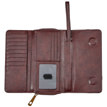 Snaffle Bit Leather Cross Body Wallet Bag