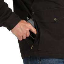Men’s outerwear from Ariat, Cinch & Outback Trading — softshell jackets, vests & winter coats.