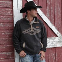 Cinch Printed Polar Fleece Pullover for Men