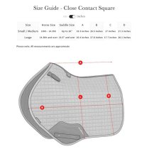 LeMieux Suede Close Contact Square Pad