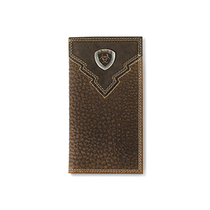 Ariat Mens Rodeo Wallet with Overlay and Ariat Shield