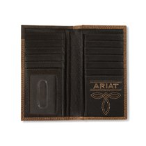 Ariat Mens Rodeo Wallet with Overlay and Ariat Shield