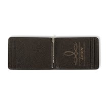 Ariat Bifold Money Clip Calf Hair Basket Weave