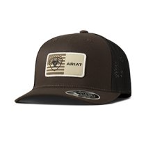Ariat FlexFit 110 American Flag Patch Ball Cap