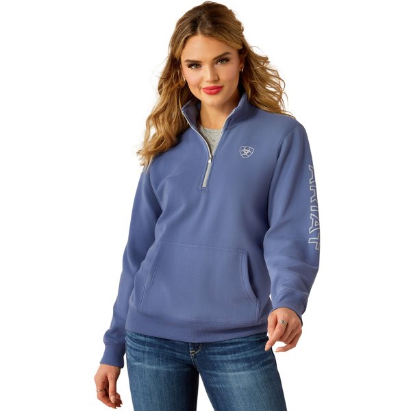 Ariat Logo 1/2 Zip Pullover Sweatshirt