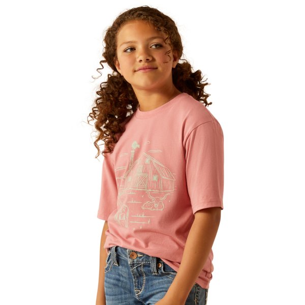 Ariat Farm Scene T-Shirt for Girls