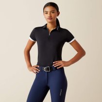 Ariat Bandera 1/4 Zip Polo Shirt for Women L