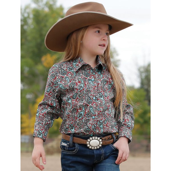 Cruel Western Snap Shirt for Girls L