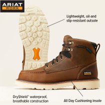 Ariat Rebar Lift 6" H2O Work Boots Composite Toe