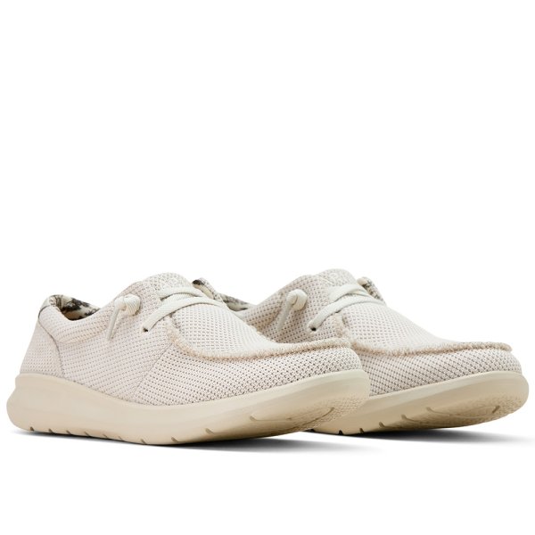 Ariat Hilo Shoes for Women - Cream Mesh