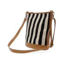 Joy Susan Canvas Bucket Bag - Awning Stripe