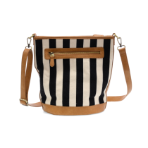Joy Susan Canvas Bucket Bag - Awning Stripe