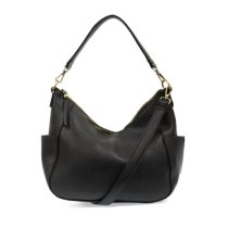 Joy Susan Trish Convertible Hobo Bag BLACK
