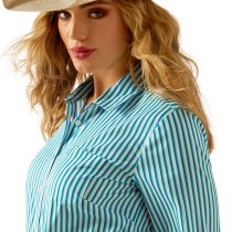 Ariat Kirby Pro Shirt for Women -Peacock Stripe L