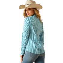 Ariat Kirby Pro Shirt for Women -Peacock Stripe L