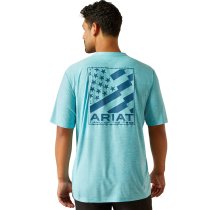 Ariat Diagonal Flag Charger T-Shirt for Men