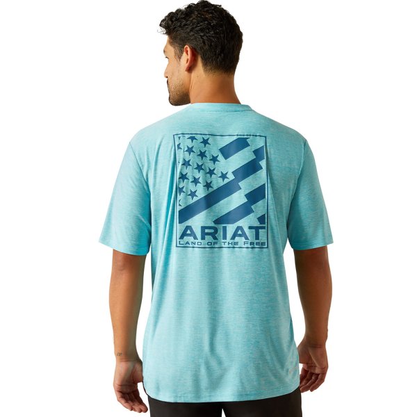 Ariat Diagonal Flag Charger T-Shirt for Men