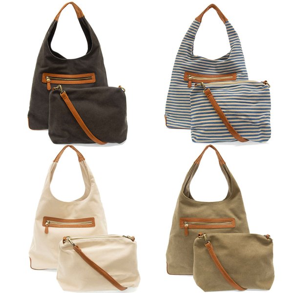 Joy Susan April Canvas Hobo