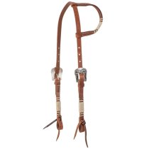 Cashel Longhorn Slip Ear Headstall with Rawhide Accents