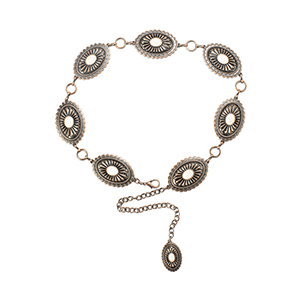 Ariat Ladies Oval Concho Chain Belt
