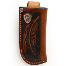 Ariat Knife Sheath with Embossed Feather