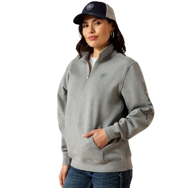 Ariat Foundation Logo Half Zip Sweatshirt for Women