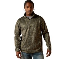 Ariat Caldwell Logo 1/4 Zip Sweater - Camo Print