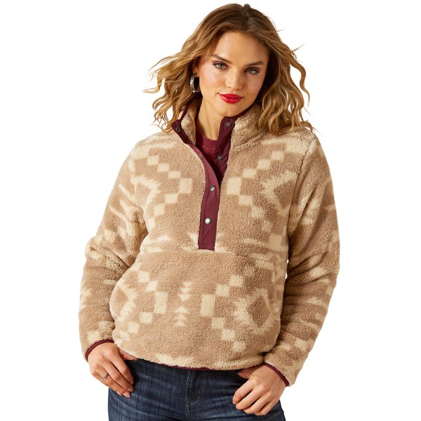 Ariat Berber Pullover Snap Front Sweatshirt