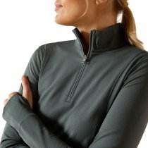 Ariat Gridwork 1/4 Zip LS Baselayer Shirt for Women M