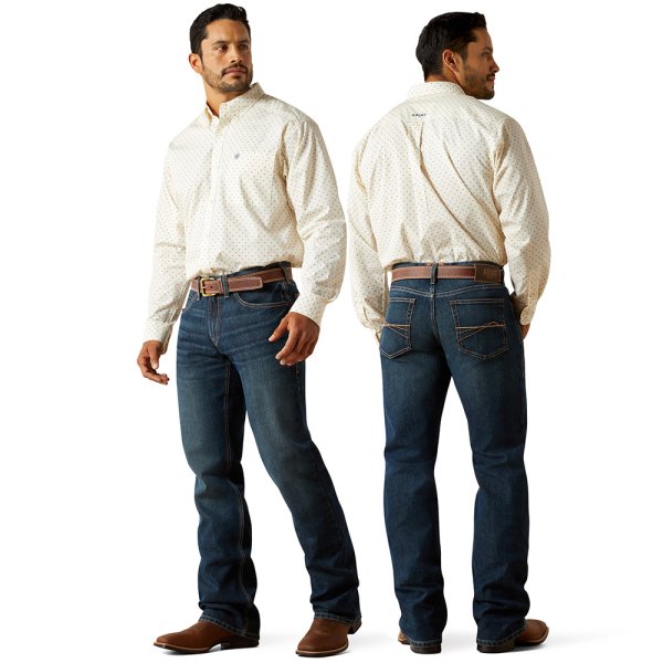 Men’s clothing from Ariat and Cinch – jeans, shirts, outerwear, and casual styles from Tack Room Inc.