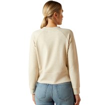 Ariat Martine Crew Neck Sweatshirt - Pelican Heather