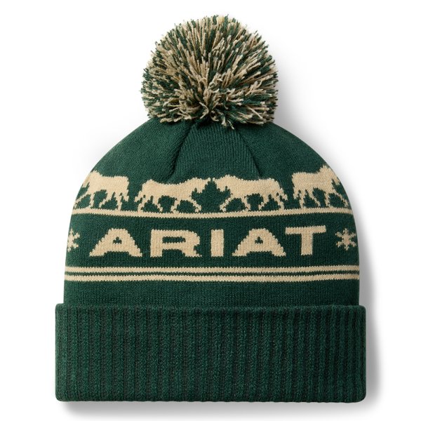 Ariat Apres Ski Beanie in Olive Green