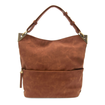 Joy Susan Darcy Zip Front Pocket Bucket Bag