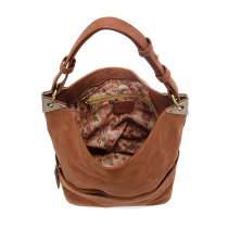 Joy Susan Darcy Zip Front Pocket Bucket Bag