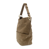 Joy Susan Darcy Zip Front Pocket Bucket Bag