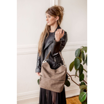 Joy Susan Darcy Zip Front Pocket Bucket Bag