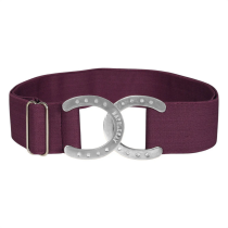 Dapplebay Horse Shoe Elastic Belt - Plum